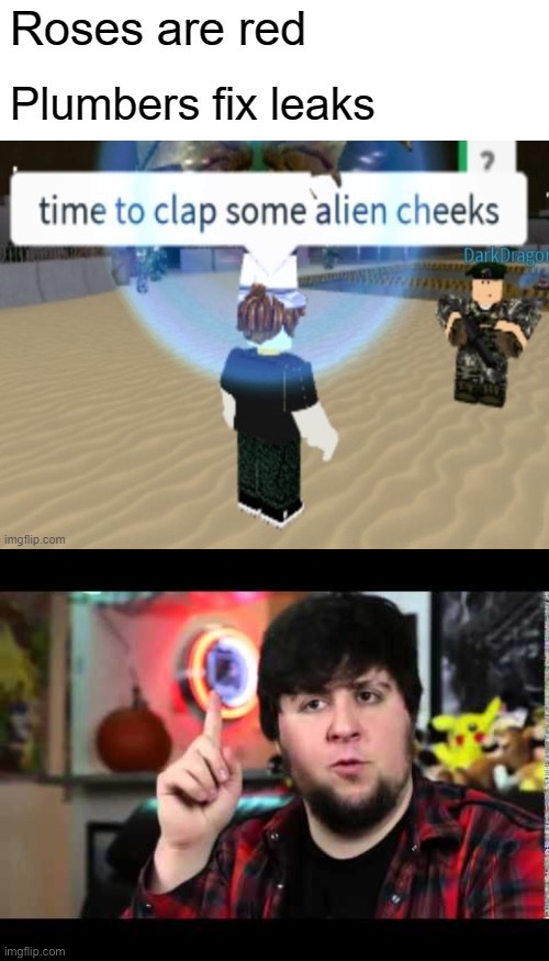 ALIEN CHEEKS BOYS | image tagged in jontron i have several questions,roblox,aliens | made w/ Imgflip meme maker