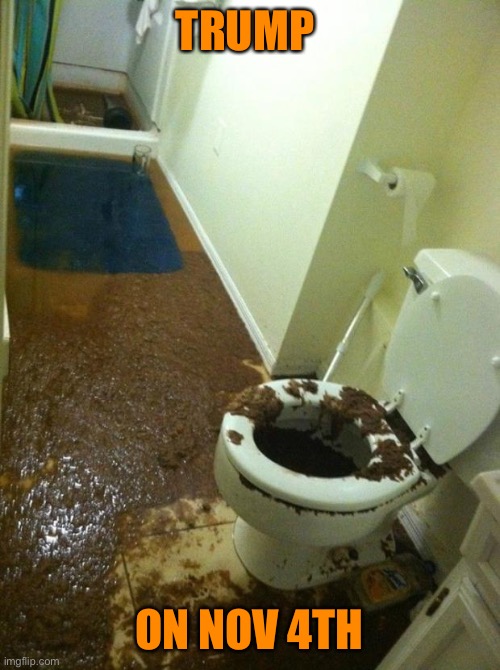 poop | TRUMP ON NOV 4TH | image tagged in poop | made w/ Imgflip meme maker