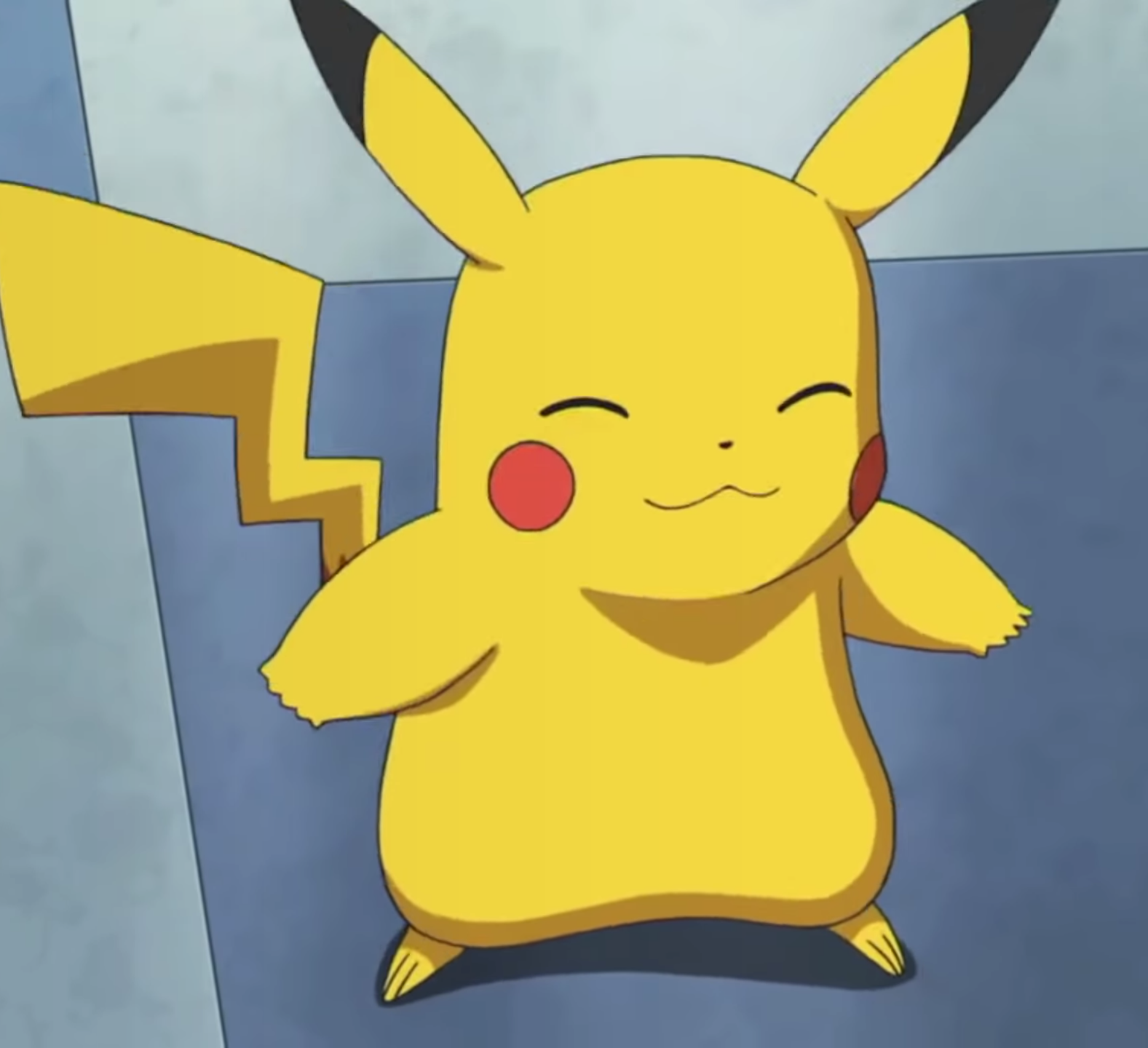 Happy Pikachu (Pokemon) Blank Meme Template