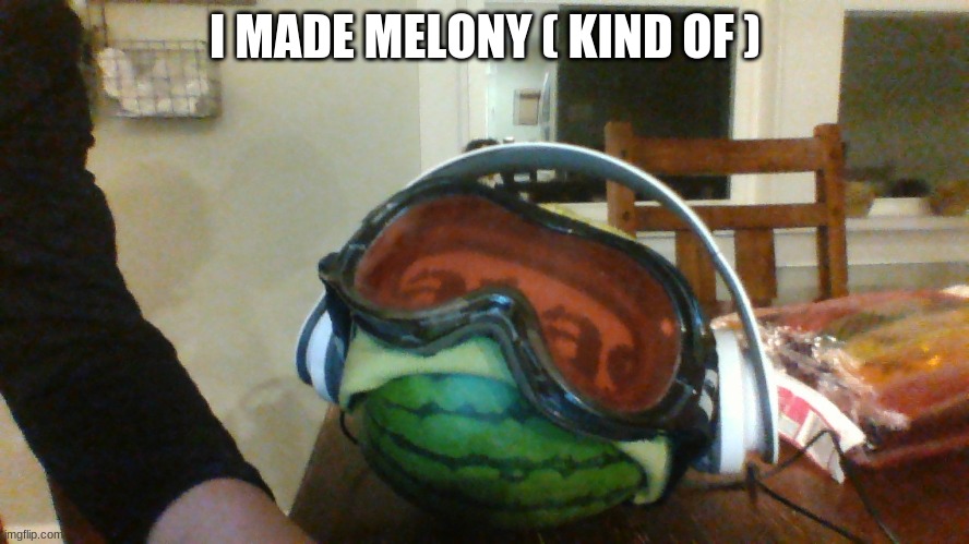 melony | I MADE MELONY ( KIND OF ) | image tagged in smg4 | made w/ Imgflip meme maker