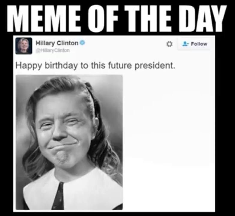 High Quality Happy birthday to this future president. Blank Meme Template