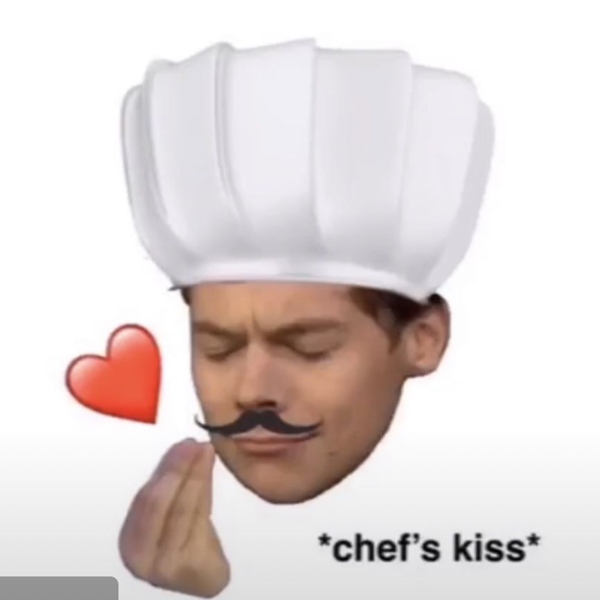 High Quality Chef’s kiss Blank Meme Template