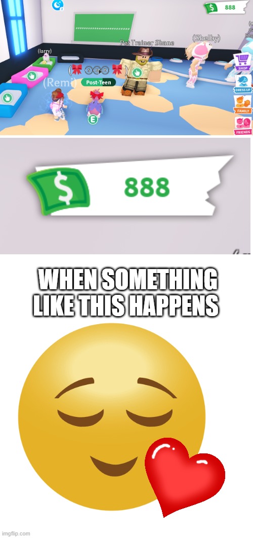 Ahh, how satisfying. ❤️️ | WHEN SOMETHING LIKE THIS HAPPENS | image tagged in roblox | made w/ Imgflip meme maker