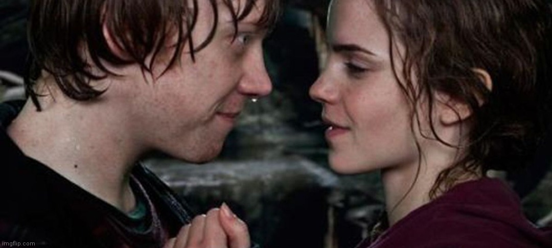 Ron and Hermione | image tagged in ron and hermione | made w/ Imgflip meme maker