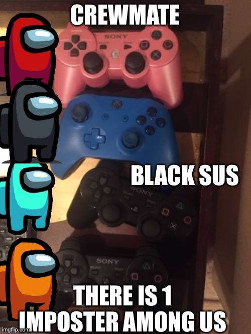 Imposter | CREWMATE; BLACK SUS; THERE IS 1 IMPOSTER AMONG US | image tagged in among us | made w/ Imgflip meme maker