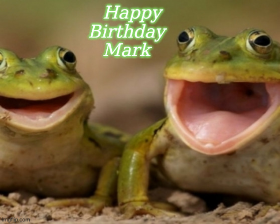 Happy Birthday Mark | Happy   
Birthday     
Mark | image tagged in happy birthday,memes,frogs,birthday frogs | made w/ Imgflip meme maker