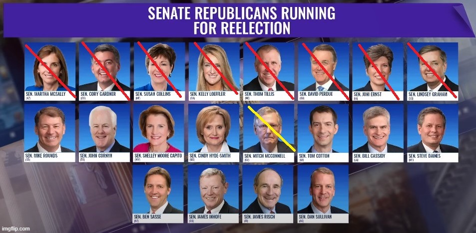 VOTE THESE REPUBLICAN SENATORS OUT OF OFFICE | image tagged in government corruption,grim reaper,moscow mitch,no covid relief,on vacation,traitors | made w/ Imgflip meme maker