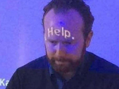 High Quality "help" guy Blank Meme Template