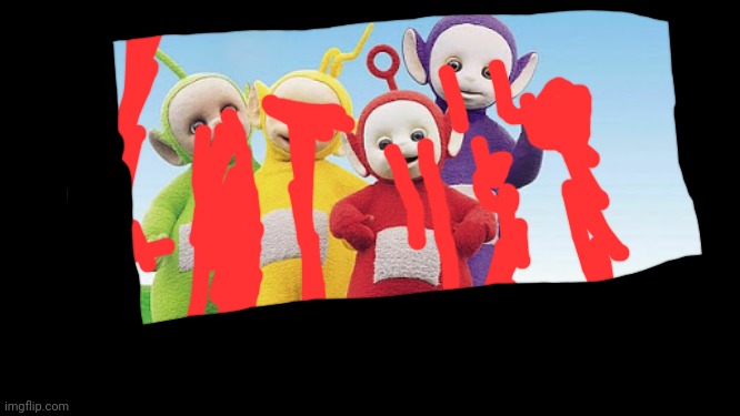 Possessedtubbies Bye-Bye (Teletubbies Possession Death Screen) | image tagged in teletubbies | made w/ Imgflip meme maker