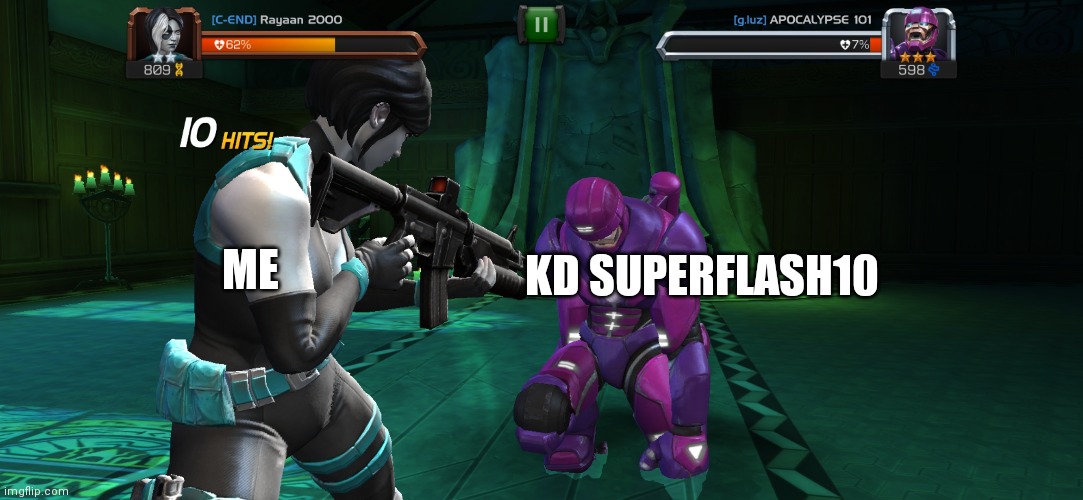 ME; KD SUPERFLASH10 | made w/ Imgflip meme maker