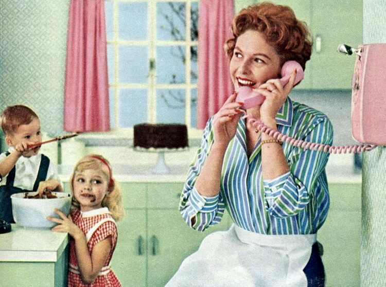1950s housewife Blank Meme Template