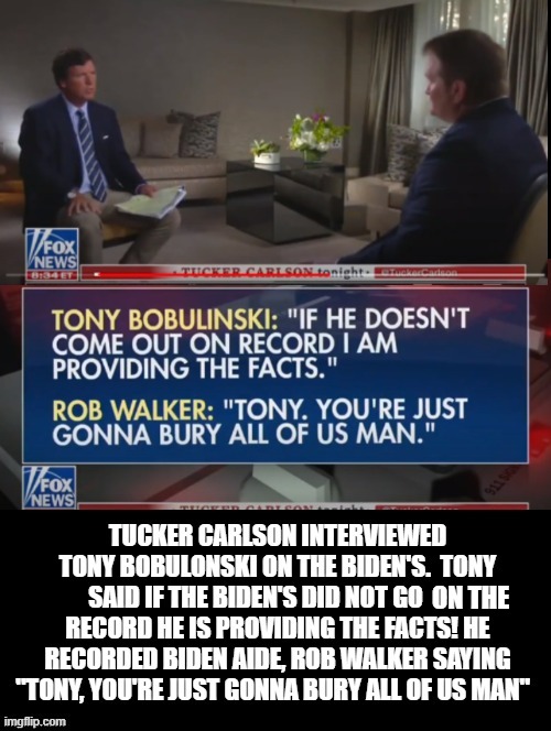 Tony Bobulinski Is Providing FACTS on the Bidens! | ON THE | image tagged in fox news,biden | made w/ Imgflip meme maker