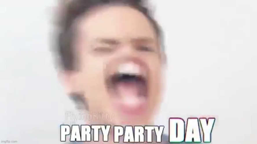 party party day | image tagged in party party day | made w/ Imgflip meme maker