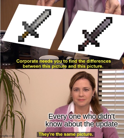 They're The Same Picture | Every one who didn't know about the update | image tagged in memes,they're the same picture | made w/ Imgflip meme maker