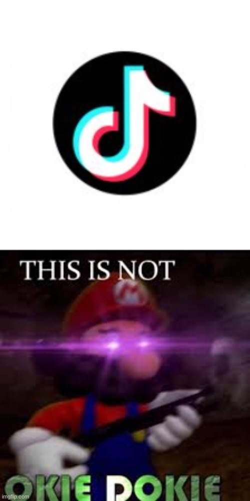 NOT OKIE DOKIE | image tagged in this is not okie dokie,tik tok | made w/ Imgflip meme maker