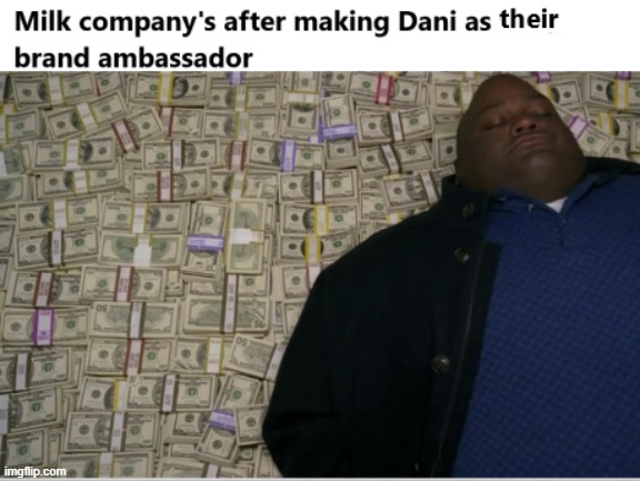 Milk company's will be richer than anyone else | image tagged in dani,milk,milk gang,oj is not cringe | made w/ Imgflip meme maker