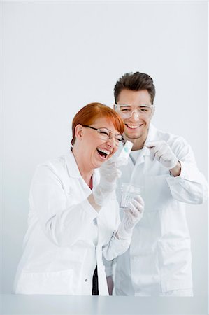 High Quality Scientists Laughing Blank Meme Template