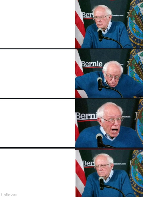 bernie sanders reaction Blank Meme Template