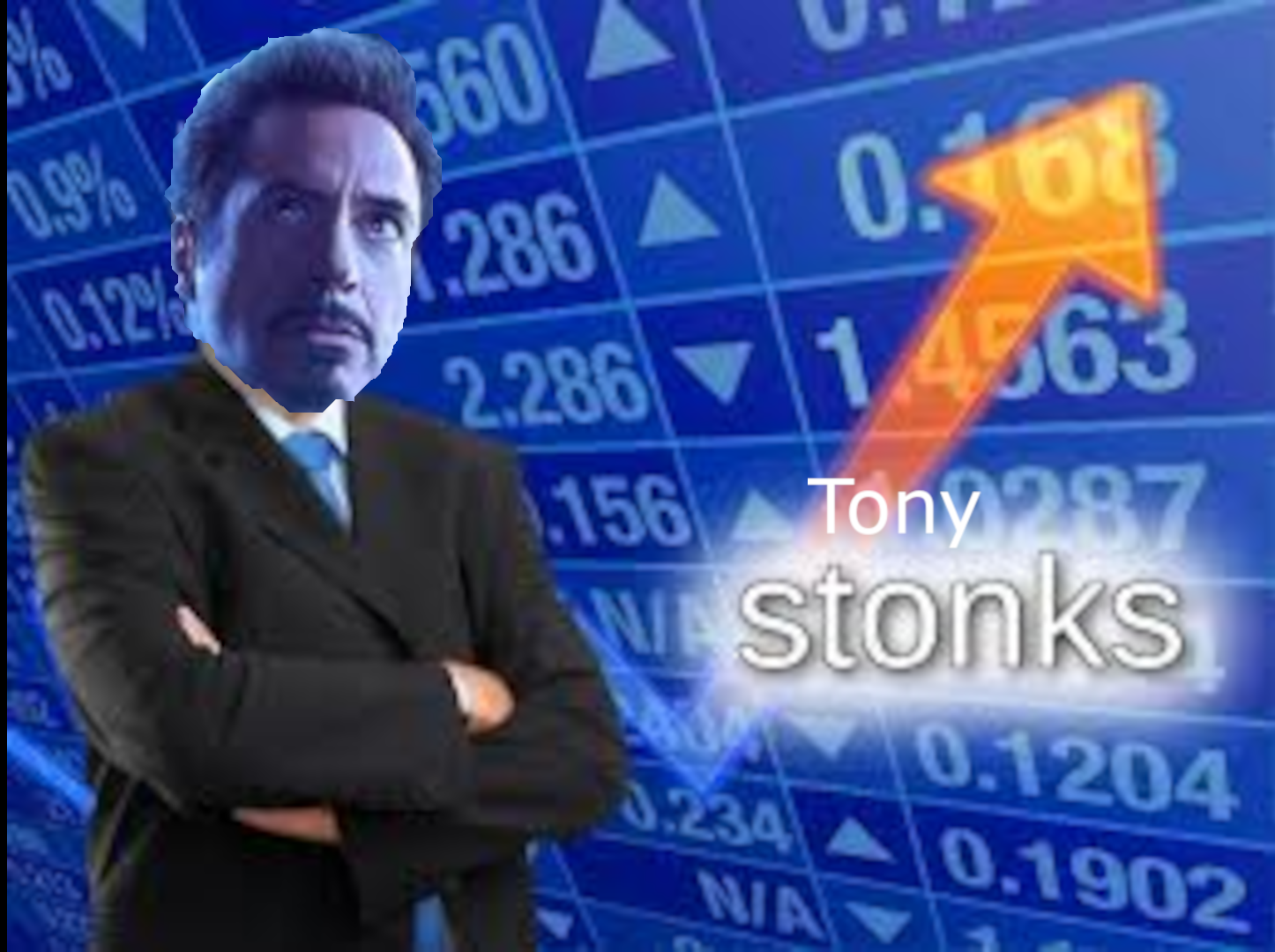 High Quality Tony Stonks Blank Meme Template