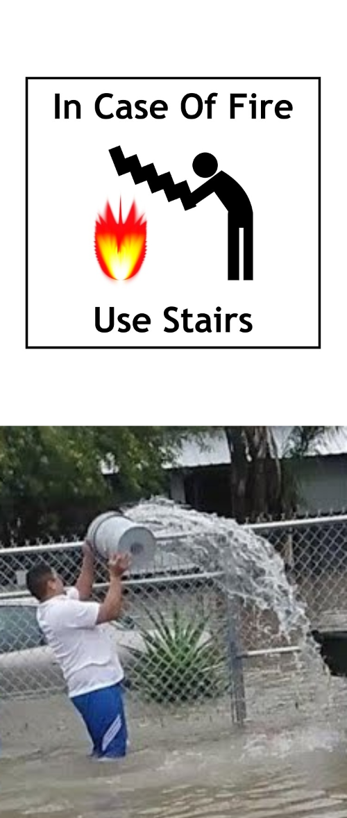 High Quality fire and water solution fails Blank Meme Template