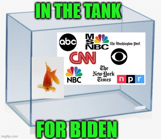 But You Already Knew That | IN THE TANK; FOR BIDEN | image tagged in mainstream media,joe biden | made w/ Imgflip meme maker
