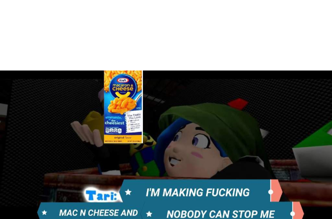 High Quality Tari mac n cheese Blank Meme Template