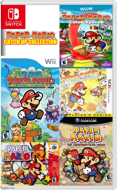 image tagged in mario,paper mario,ttyd,switch case | made w/ Imgflip meme maker