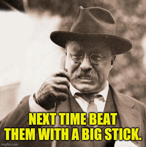 NEXT TIME BEAT THEM WITH A BIG STICK. | made w/ Imgflip meme maker