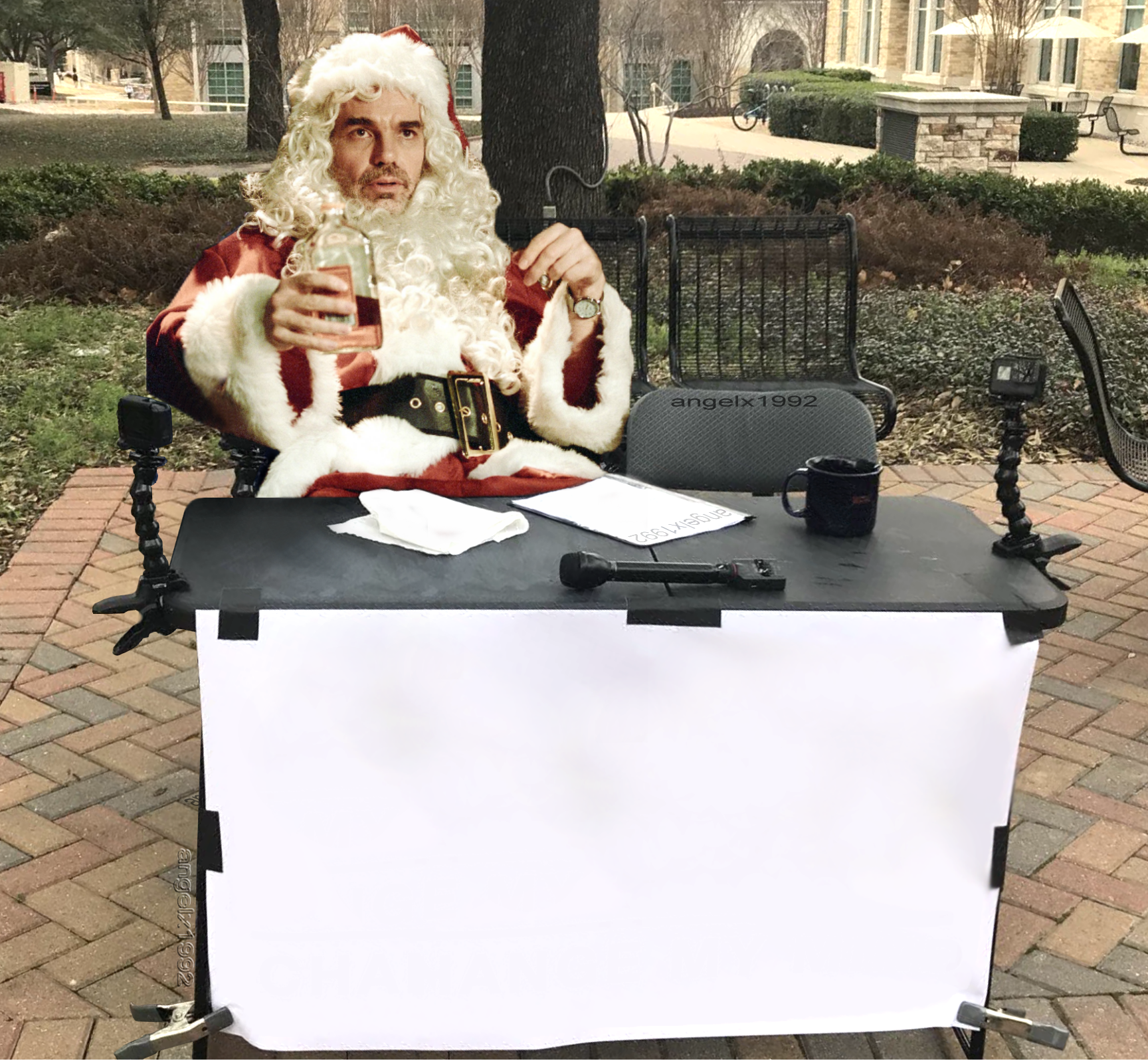 High Quality bad santa Blank Meme Template