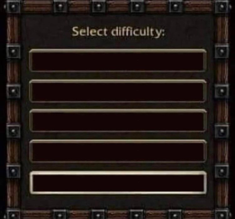 High Quality difficulty Blank Meme Template