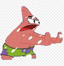 High Quality Patrick fights storm Blank Meme Template