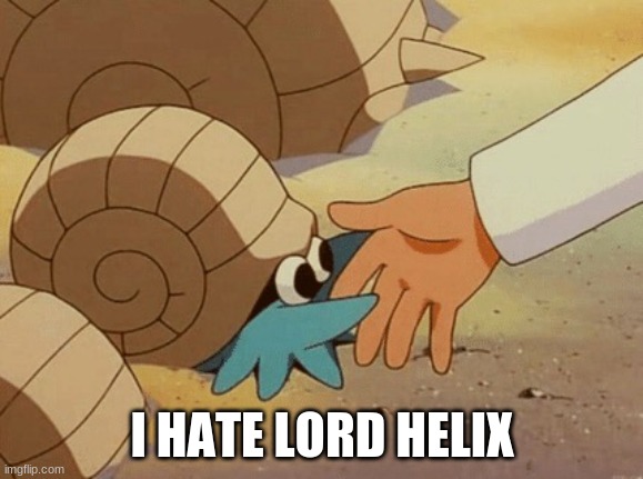 Lord Helix | I HATE LORD HELIX | image tagged in lord helix | made w/ Imgflip meme maker