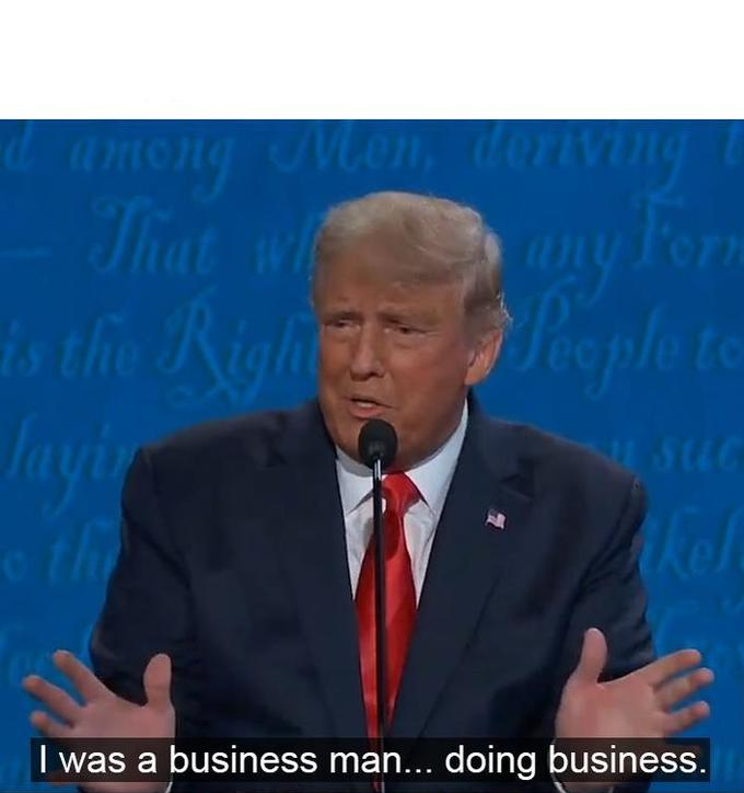I was a businessman doing business Blank Meme Template