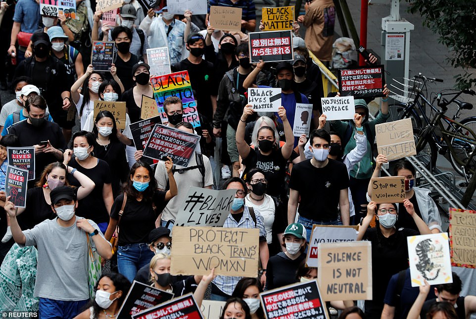 BLM protest face mask Blank Meme Template