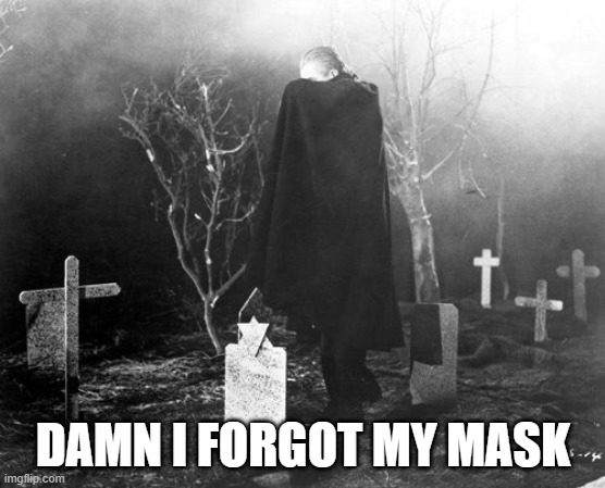 DAMN I FORGOT MY MASK | image tagged in covid-19,face mask | made w/ Imgflip meme maker
