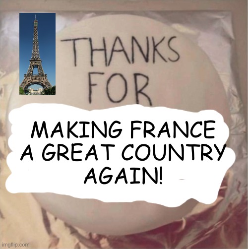 If France Was Just A Country | MAKING FRANCE
A GREAT COUNTRY
AGAIN! | image tagged in france,if what was what | made w/ Imgflip meme maker