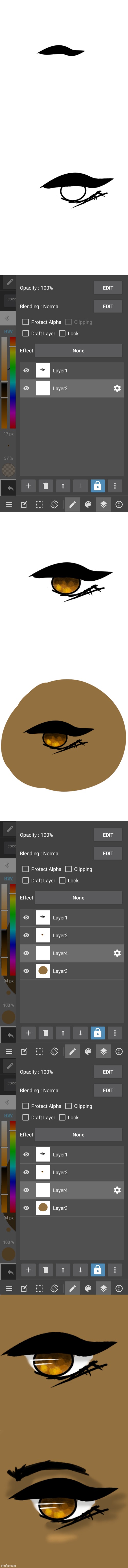 Eye digital art tutorial (sorry this one is more lazy) | image tagged in drawings | made w/ Imgflip meme maker