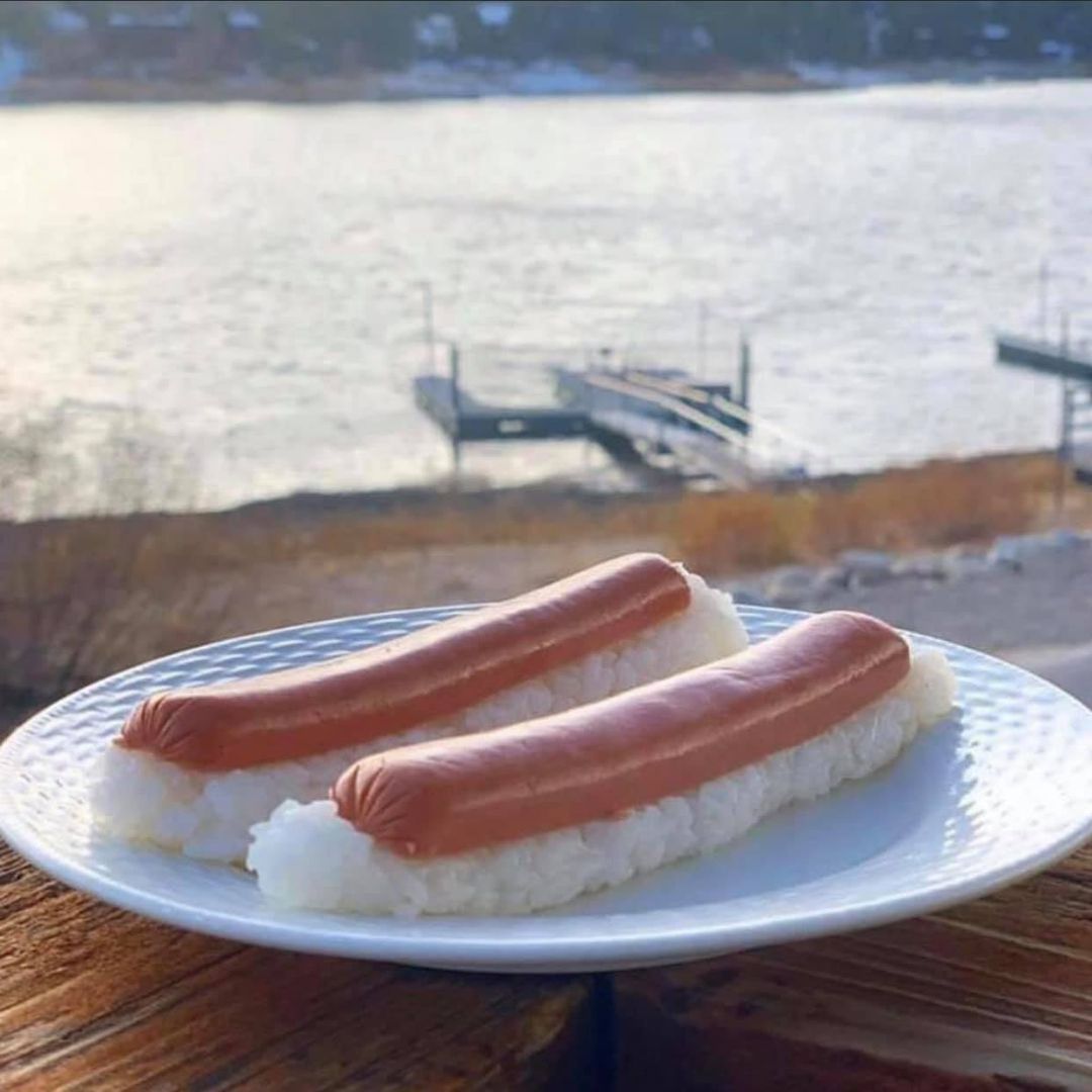 No "hot dog sushi" memes have been featured yet. 