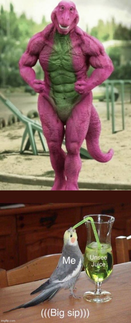 Eyes are overated | image tagged in help,barney the dinosaur,barney | made w/ Imgflip meme maker