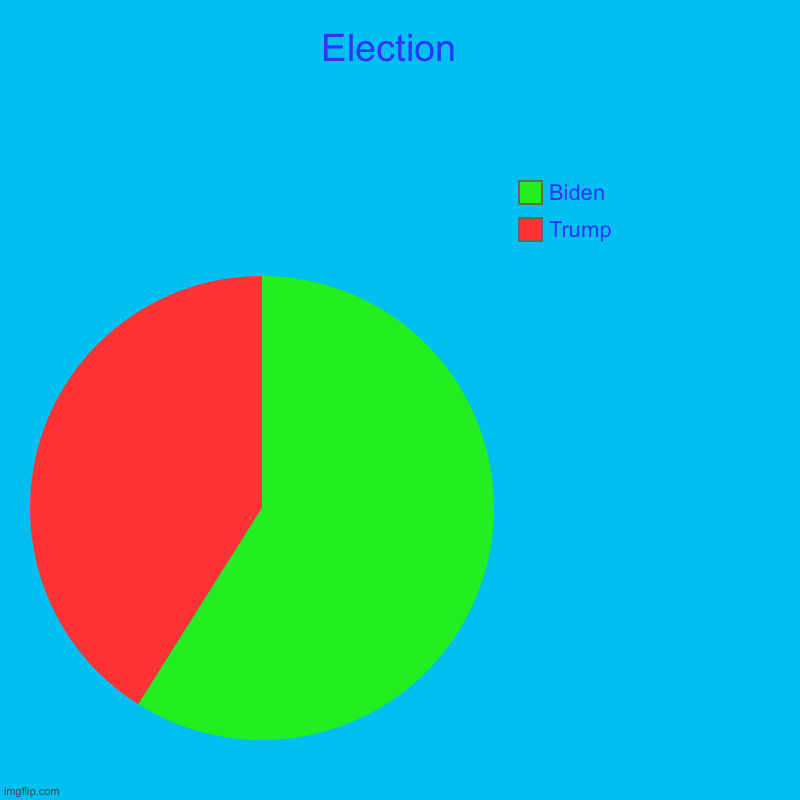 Trump Elect? Part 5 | Election  | Trump, Biden | image tagged in charts,pie charts | made w/ Imgflip chart maker