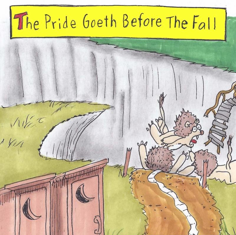 High Quality The pride goeth before the fall Blank Meme Template