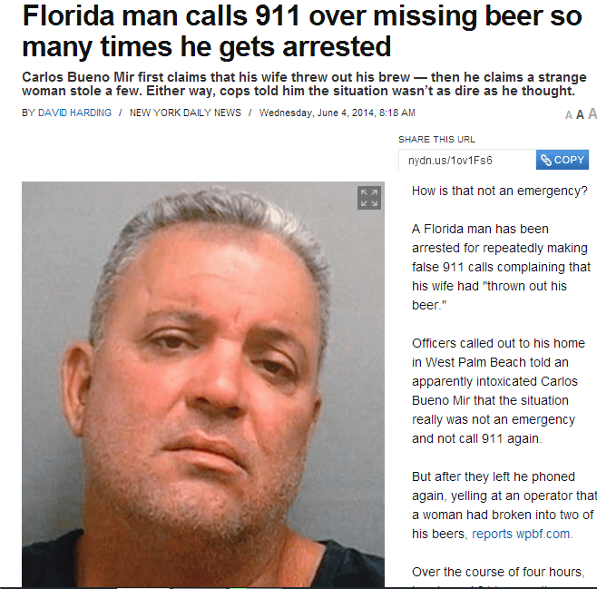 flordia man and hes beer Blank Meme Template