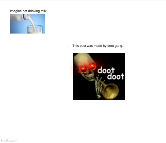 updoot this image to instantly gain calcium juice. | image tagged in spooktober,skeleton,spoopy | made w/ Imgflip meme maker