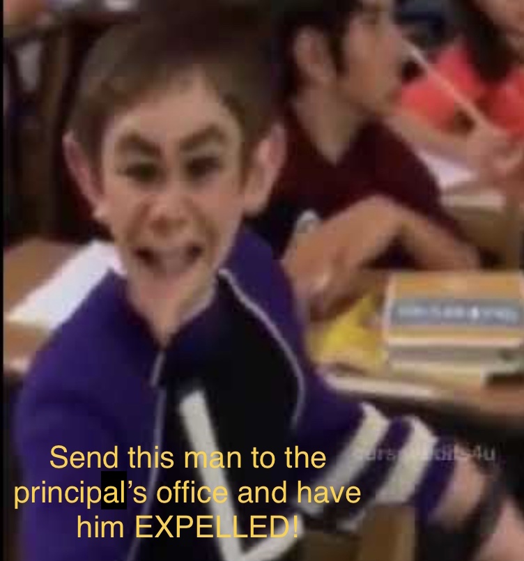 High Quality Send this man to the principal’s office Blank Meme Template