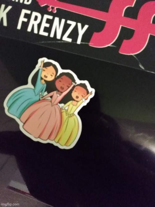 I put a Schyler sisters sticker on my violin case! | image tagged in stickers,hamilton | made w/ Imgflip meme maker