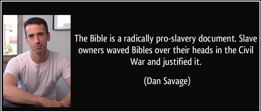 High Quality Dan Savage Bible slavery Blank Meme Template