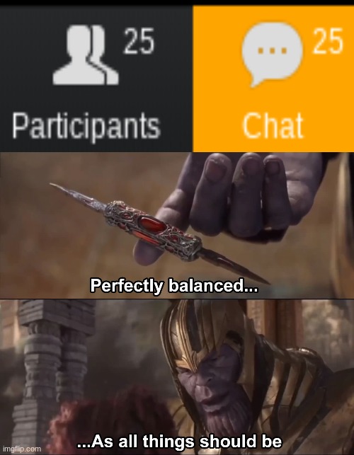 Thanos perfectly balanced as all things should be | image tagged in thanos perfectly balanced as all things should be | made w/ Imgflip meme maker