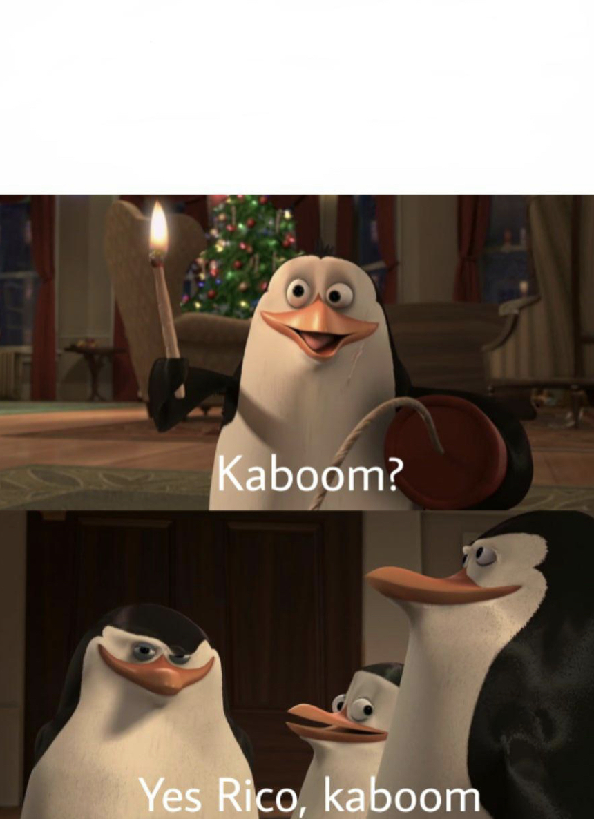 Rico Kaboom Blank Meme Template