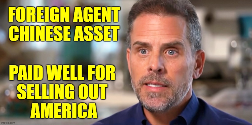 FOREIGN AGENT
CHINESE ASSET PAID WELL FOR 
SELLING OUT 
AMERICA | made w/ Imgflip meme maker