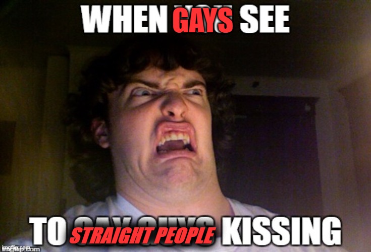 reverse homophobia | GAYS; STRAIGHT PEOPLE | image tagged in gay jokes | made w/ Imgflip meme maker